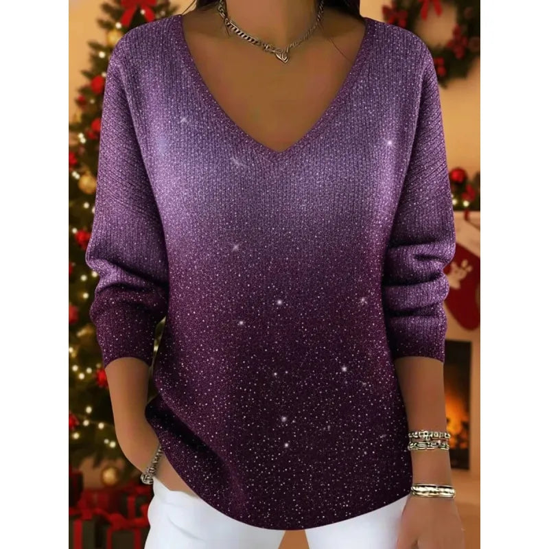 Jade™ – Elegant damepullover med V-udskæring