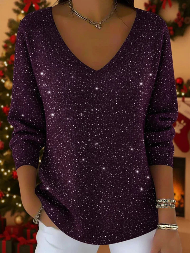 Jade™ – Elegant damepullover med V-udskæring