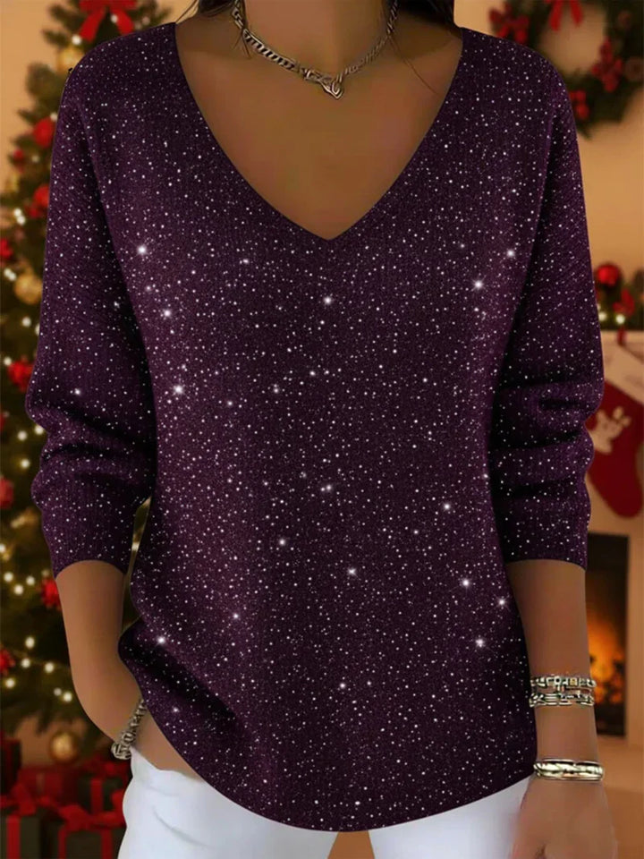 Jade™ – Elegant damepullover med V-udskæring