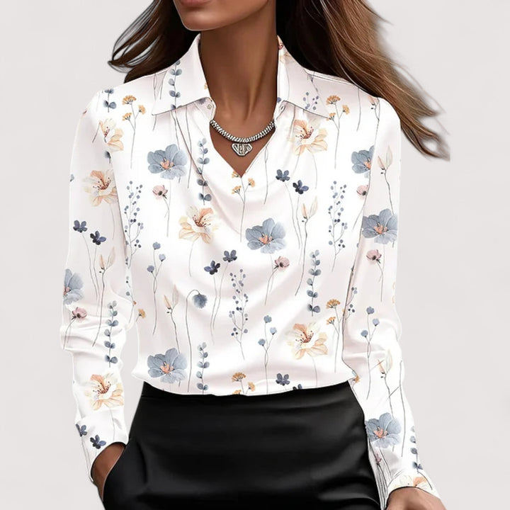Charlotte™ | Satintop med V-hals