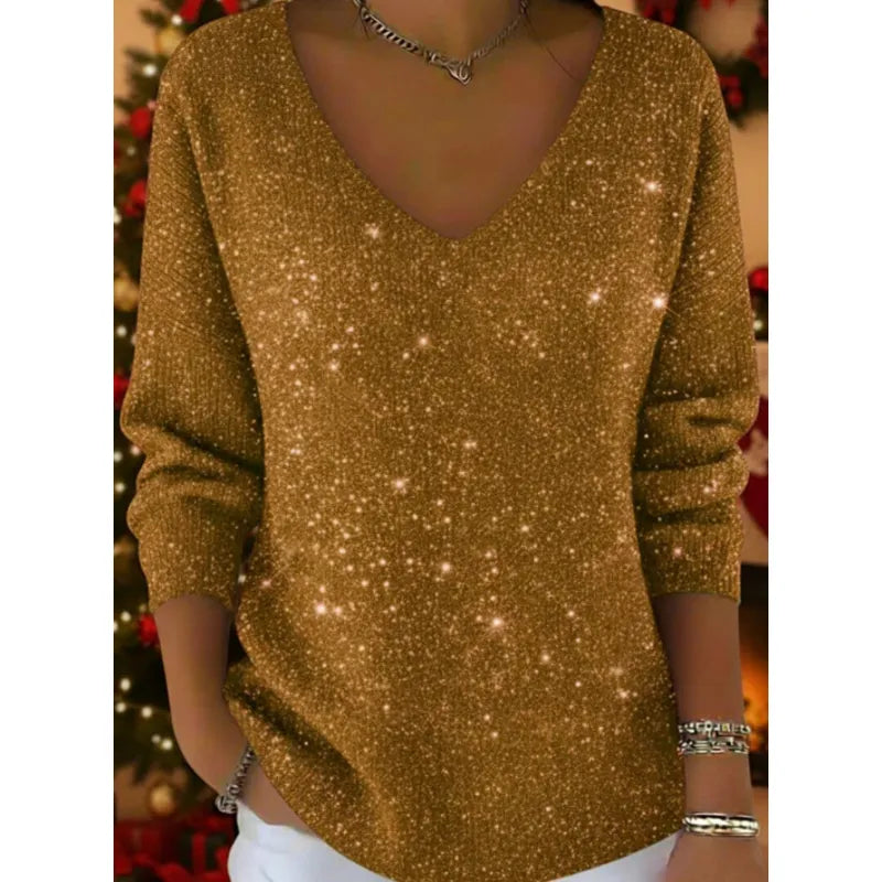 Jade™ – Elegant damepullover med V-udskæring