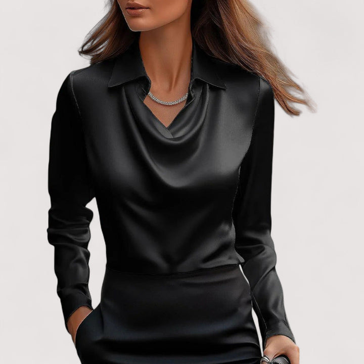Charlotte™ | Satintop med V-hals