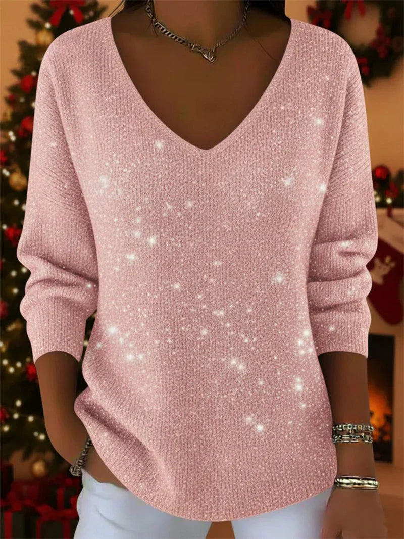 Jade™ – Elegant damepullover med V-udskæring
