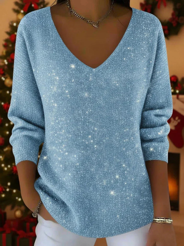 Jade™ – Elegant damepullover med V-udskæring