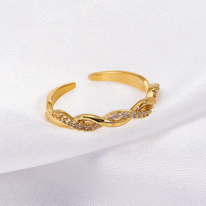 Twist Design Diamantring