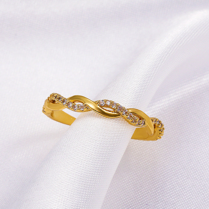 Twist Design Diamantring