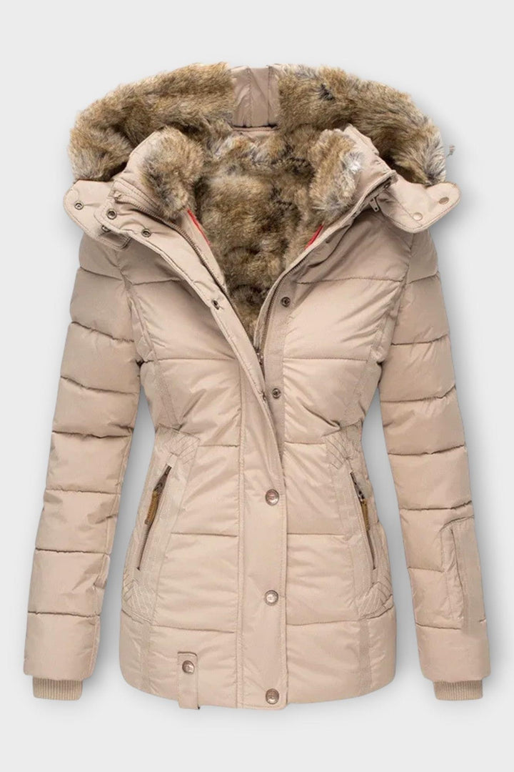 Thilde™ | Frakke med blødt pelsfor