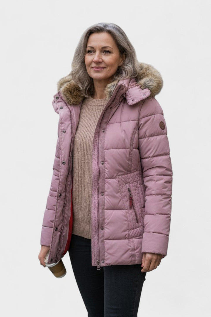 Thilde™ | Frakke med blødt pelsfor