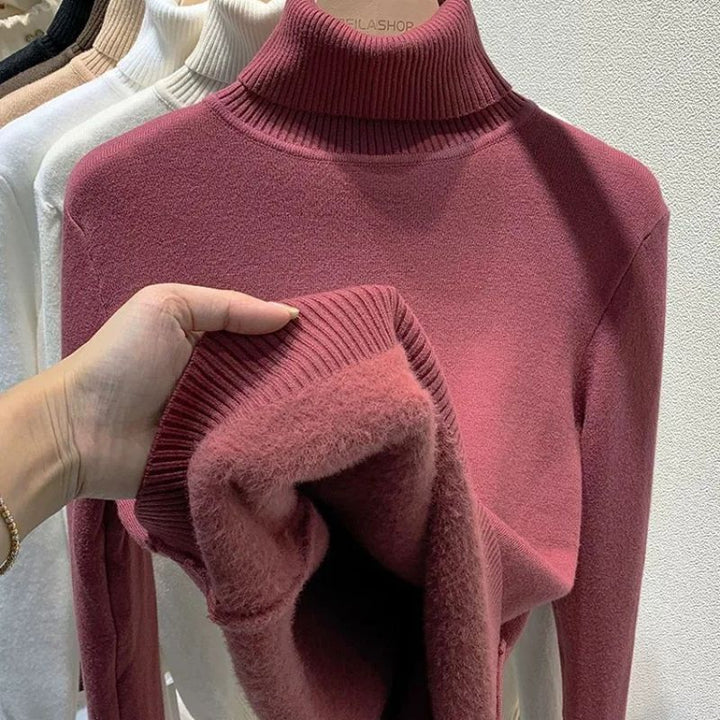 Kyra | Varm Casual Rullekrave Sweater